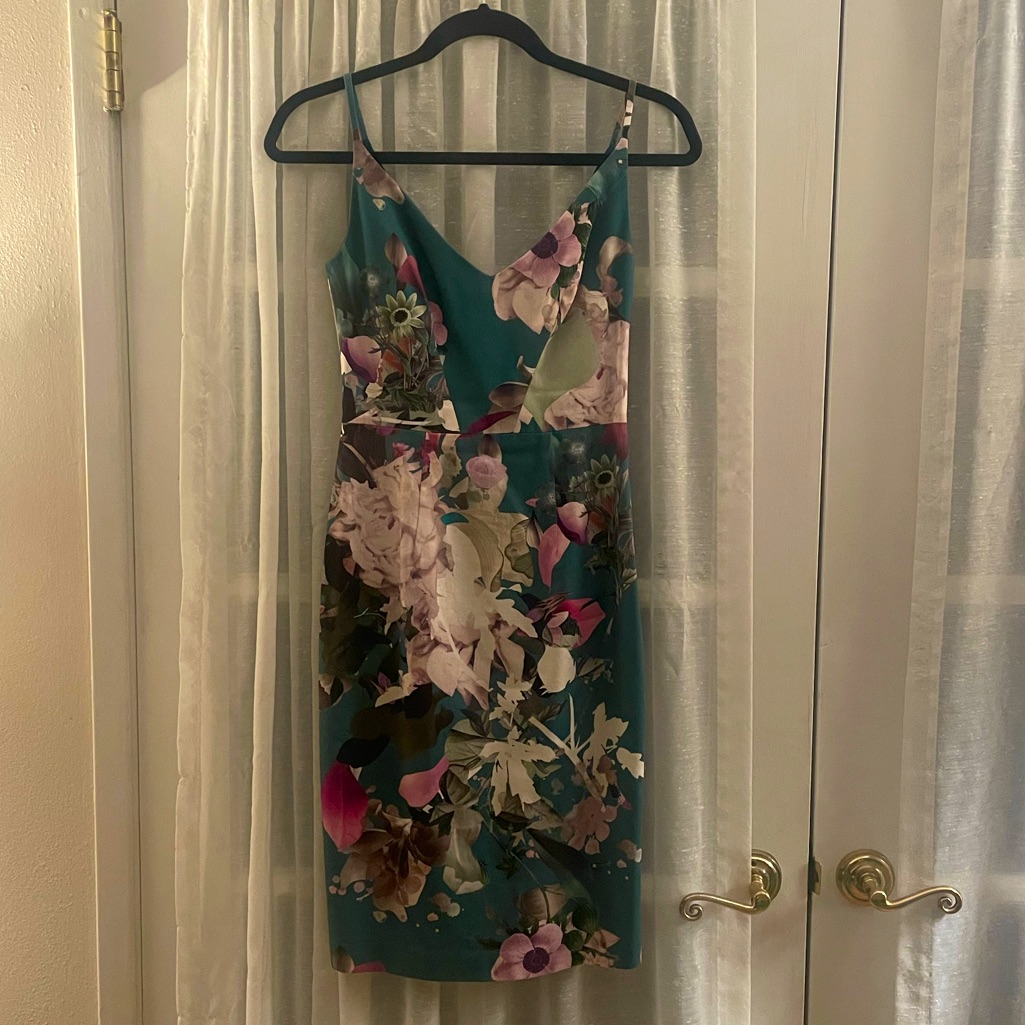 Black Halo Floral Dress Size 0